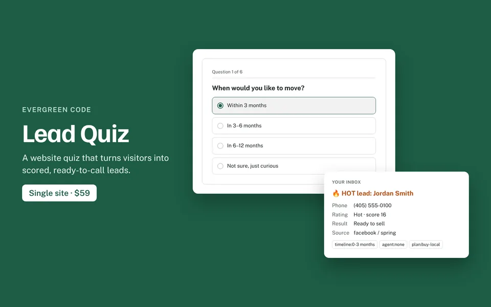 Lead Quiz preview